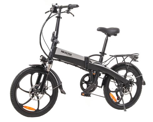 Электрический велосипед Maxxter RUFFER 20", black-silver