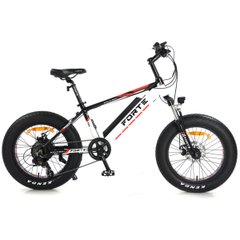 Електровелосипед Forte Rider 13"/20", 350 Вт, чорно-білий
