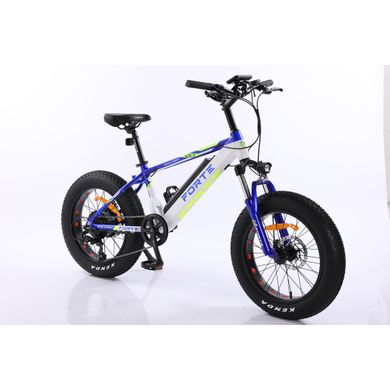 Електровелосипед Forte Rider 13"/20", 350 Вт, синьо-білий