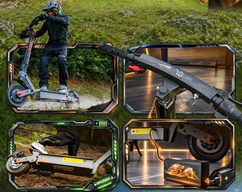 Електросамокат KUGOO KIRIN G4 Ultra (2х1000 Вт; 20 А/год; 60 В), чорний, Чорний