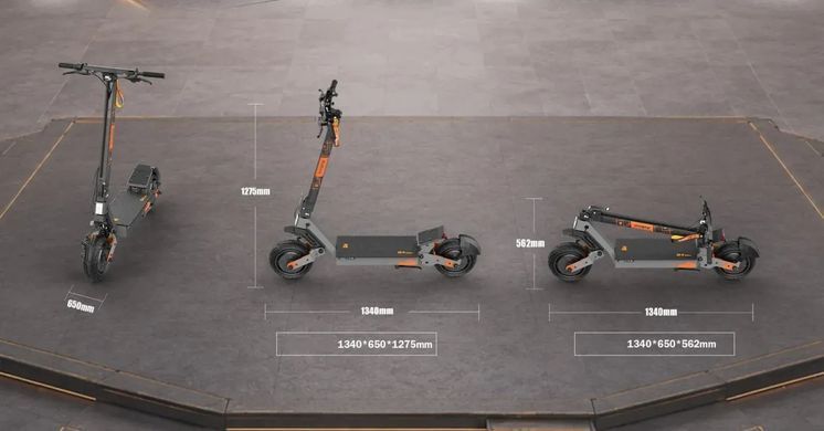Електросамокат KUGOO KIRIN G4 Ultra (2х1000 Вт; 20 А/год; 60 В), чорний, Чорний